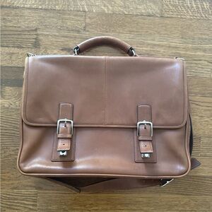 Coach Tan Leather Men's Briefcase